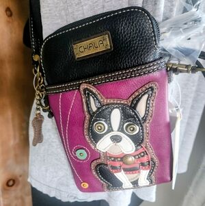Boston Terrier Doggie Crossbody Bag